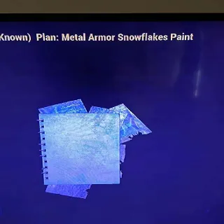 Metal A Snowflakes Paint
