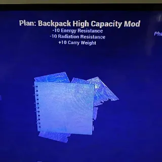 High Capacity Backpack Mod