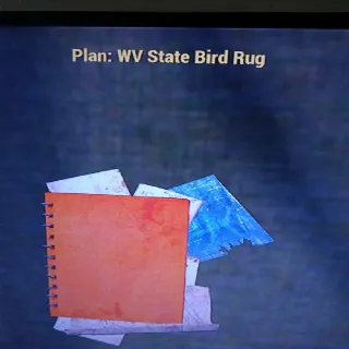 WV State Bird Rug