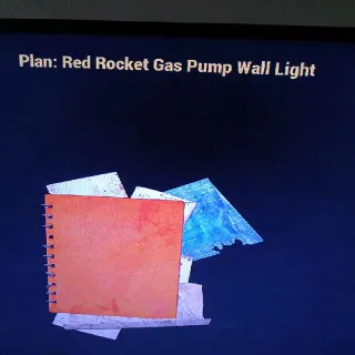 R R Gas Pump Wall Light