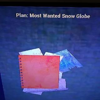 Most Wanted Snow Globe