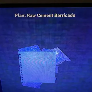 Raw Cement Barricade