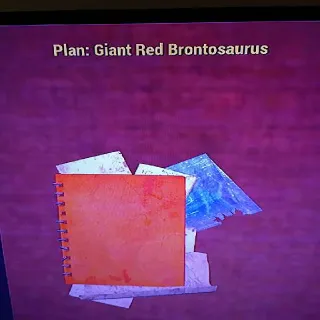 10 Giant Red Brontosauru