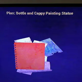 B And C Painting Statue