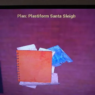 Plastiform Santa Sleigh