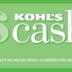$330.00 Kohl's CASH FOR 6 CODE 55$ x6 AUTO DELIVERY.