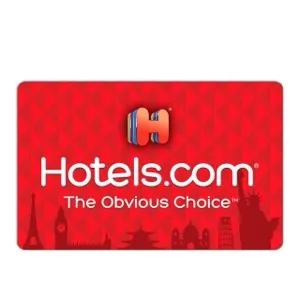 $250.00 Hotels.com gift card