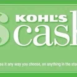 $300.00 Kohl's CASH FOR 6 CODE 50$ x6 AUTO DELIVERY.