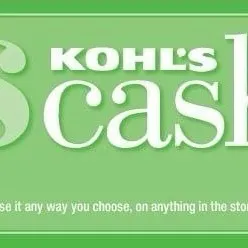 $45.00 Kohl's CASH  AUTO DELIVERY