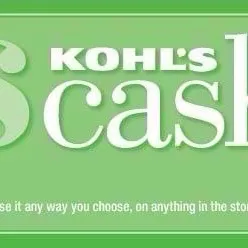 $150.00 Kohl's CASH FOR 6 CODE 25$ x6 AUTO DELIVERY