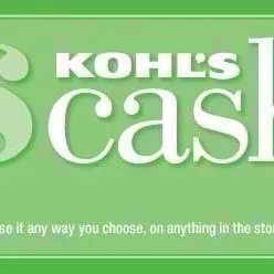 $360.00 Kohl's CASH FOR 6 CODE 60$ x6 AUTO DELIVERY.
