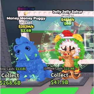 🚨Cheap Bundle🚨252M/s Rainbow Money Money Puggy and Jolly Sahur🚨| Steal A Brainrot