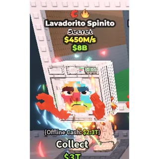 🚨Lavadorito Spinito 450M/s🚨| Steal A Brainrot