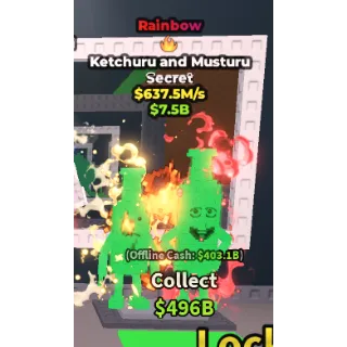 🚨Rainbow Ketchuru and Musturu 637.5M/s🚨| Steal A Brainrot