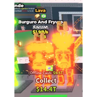 🚨1.9B/s Lava Burguro And Fryuro🚨| Steal A Brainrot