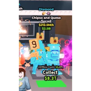 🚨 CHEAP PRICE(See Desc)🚨Diamond Chipso and Queso – 212.5M/s🚨 ALSO LOOKING BULK BUYERS🚨| Steal A Brainrot