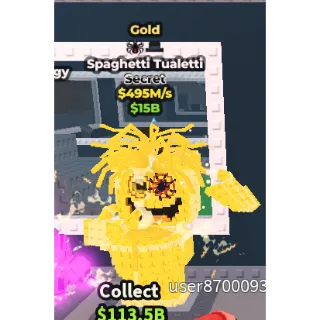🚨 Cheapest Price🚨Gold Spaghetti Tualetti 495M/s🚨 ALSO LOOKING BULK BUYERS🚨| Steal A Brainrot