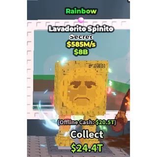 🚨Rainbow Lavadorito Spinito 585M/s🚨| Steal A Brainrot