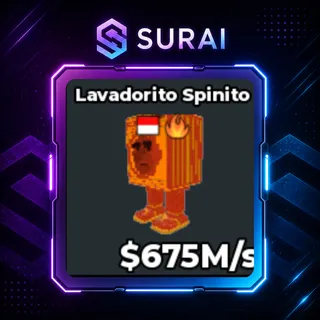 🚨(Clean Traits)Lava Lavadorito Spinito 675M/s | Steal A Brainrot | Fast Delivery