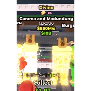 🚨Divine Garama and Madundung 850M/s| Steal A Brainrot | Fast Delivery