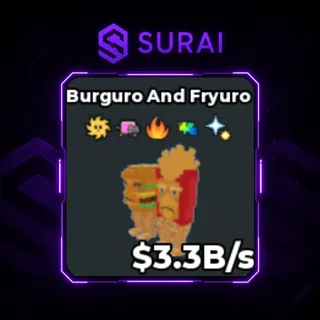 🚨(Clean Trait)Burguro and Fryuro 3.3B/s|Steal A Brainrot | Fast Delivery