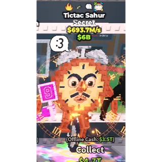 🚨Tictac Sahur 693.7M/s🚨| Steal A Brainrot