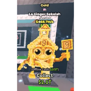 🚨 Lowest Price🚨Gold La Ginger Sekolah 468.7M/s🚨| Steal A Brainrot