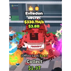 🚨 CHEAP PRICE(See Desc)🚨Eviledon 330.7M/s🚨| Steal A Brainrot