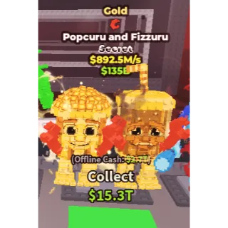 🚨Gold Popcuru and Fizzuru 892.5M/s🚨| Steal A Brainrot
