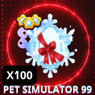 100X EXCLUSIVE SNOWFLAKE EGG