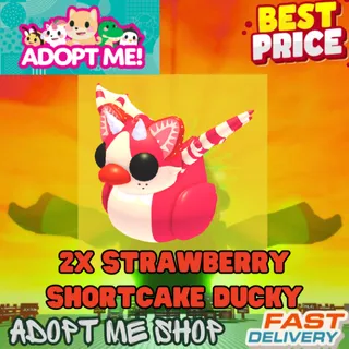  2x STRAWBERRY SHORTCAKE DUCKY