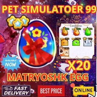 MATRYOSHKA EGG X20