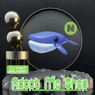 neon Blue Whale