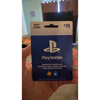 $25.00 USD PlayStation Store