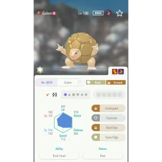 Shiny Golem Lv. 100