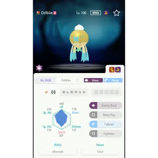 Shiny Drifblim Lv. 100