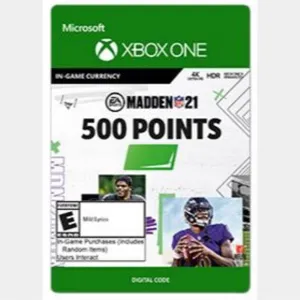 500 Madden NFL 21 points