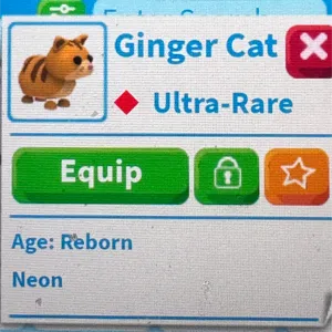 Neon ginger cat
