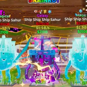 Ship Ship Ship Sahur Galaxy with 4 Traits Fortnite Steal The Brainrot