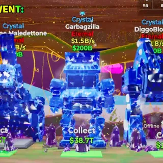 Garbagzilla Crystal with 1 Trait Fortnite Steal The Brainrot