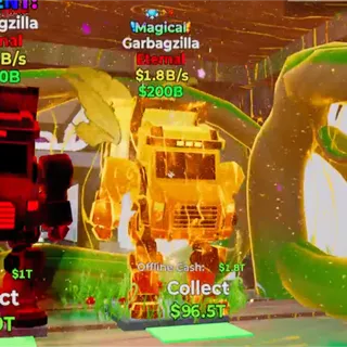 Garbagzilla Magical with 2 Traits Fortnite Steal The Brainrot