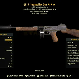 QE15r Submachine Gun