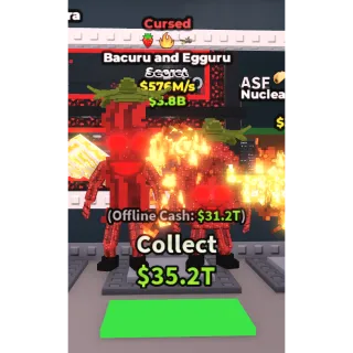 cursed bacuru and egguru 576m/s strawberry mutation 