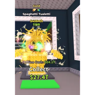 gold spaghetti tualetti 435m/s