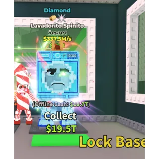 diamond lavadorito spinito 337.5m/s