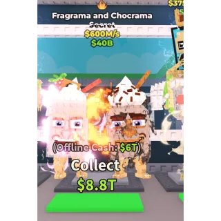 Fragrama and Chocrama 600m/s + candy orcaledon 360m/s