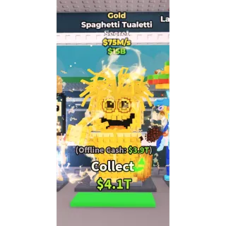 Gold Spaghetti Tualetti