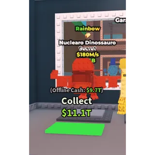 rainbow nuclearo dinossauro 180m/s