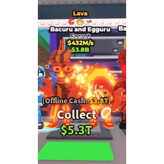 Lava Bacuru and Egguru 432m/s