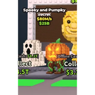 spooky and pumpky 